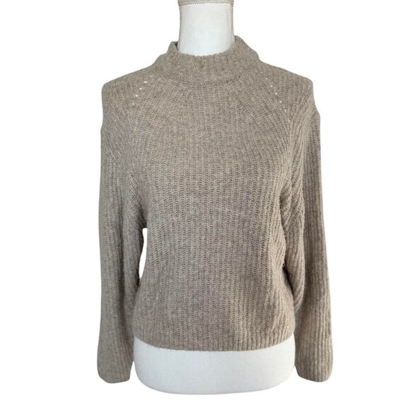 Prologue Sweaters - Prologue Beige/Gray Knit Sweater | X-Small